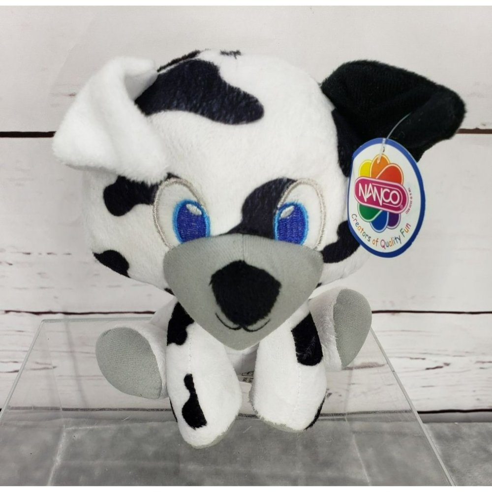 Nanco Dalmation Blue eyed sitting Plush stuffed dog pet animal toy